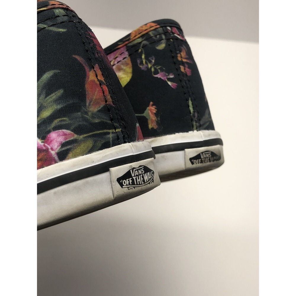 Vans Tropical Floral Black Bloom Canvas Sneakers Shoes Women's 8/Men's 6.5 - Picture 10 of 11